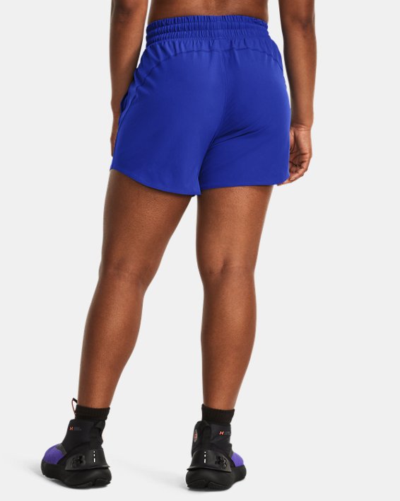 Shorts tejidos de 13 cm UA Flex para mujer, Blue, pdpMainDesktop image number 1